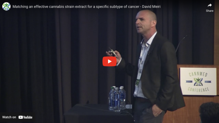 Matching an effective cannabis strain extract for a specific subtype of cancer – David Meiri